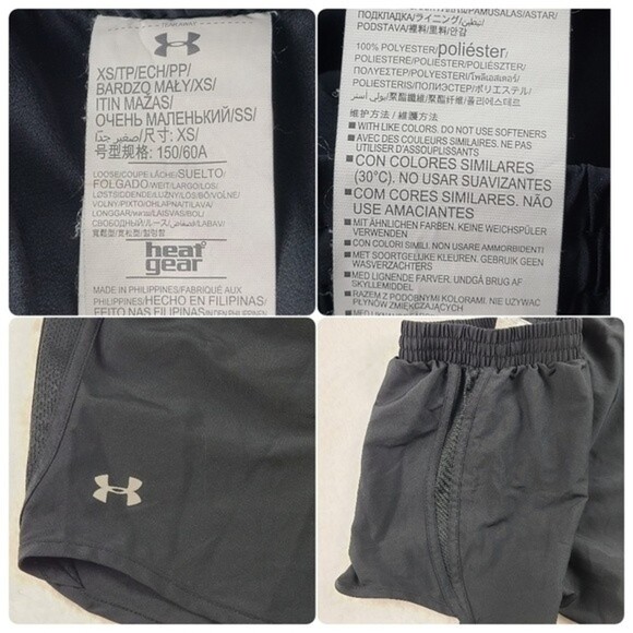 Under Armour Womens Size XS Black Loose Fly By 2.0 HeatGear Running Shorts - Picture 10 of 10
